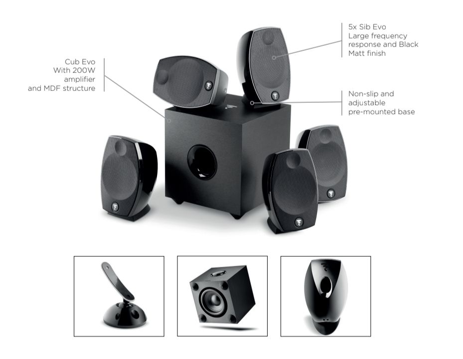 Focal Lautsprecher: Focal SIB EVO 5.1 – Neu (gemäss Beschreibung) aus Gland von Aho3