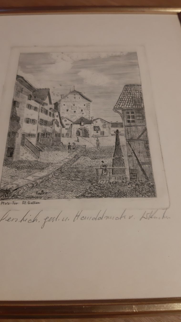 Incisioni: Kupferstich Handsigniert Kuster. – Usato da St. Gallen venduto da Leika2000