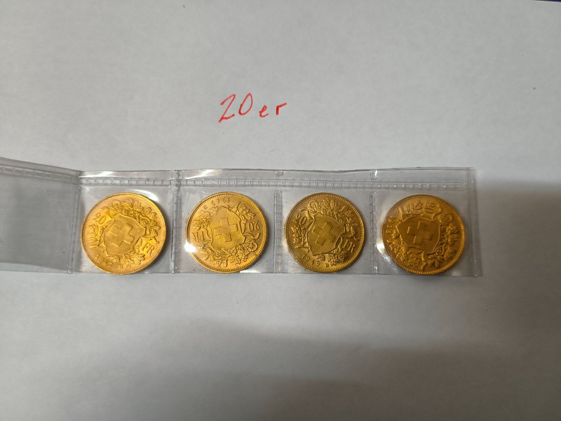 Tutti le monete: Vreneli 20 er.4× – Usato da Fulenbach venduto da Elektronik