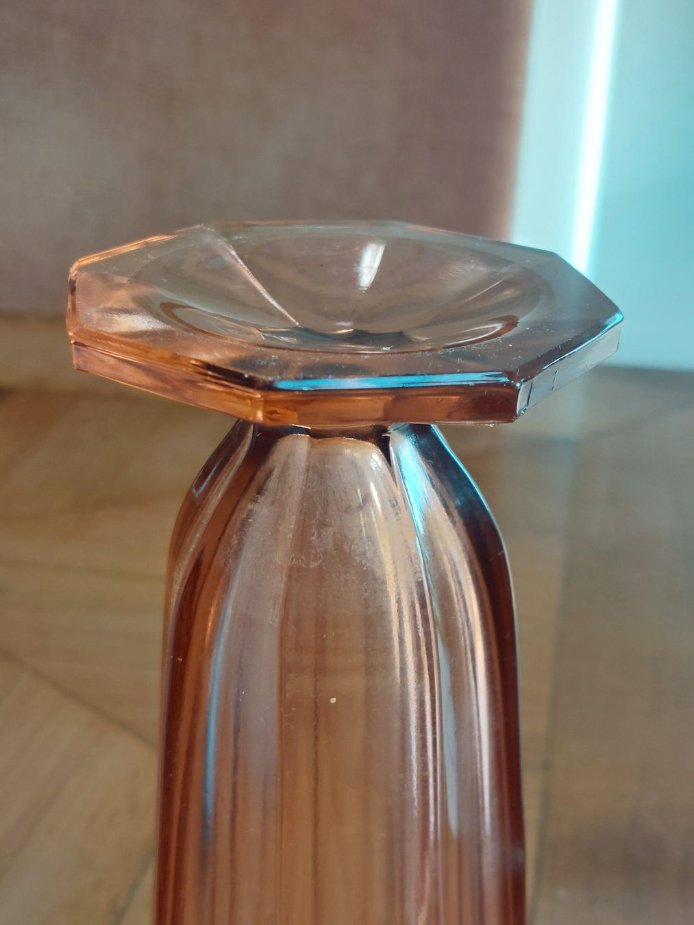 Vasen & Gefässe: Art Deco Rosalin Pressglas Vase – Gebraucht aus Hergiswil NW von maiette-23.N 5