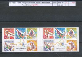 1998 "Jugend, Freizeit, Sport" - Markenheft ungefaltet, **
