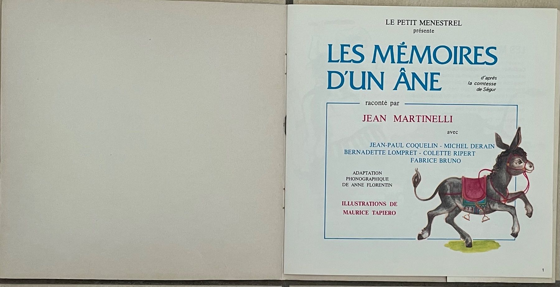 Vinyles: LES MEMOIRES D'UN ÂNE – D'occasion à Bussigny par vinyl-pas-cher 1
