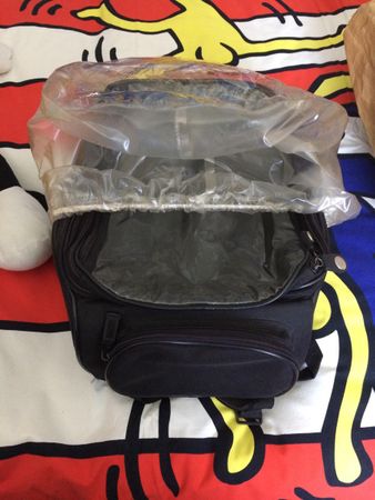 Praktische Motorrad-Tanktasche, schwarz, wasserdicht
