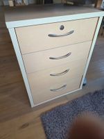Rollcontainer Holzoptik 4 Schubladen 43x64 cm gebraucht