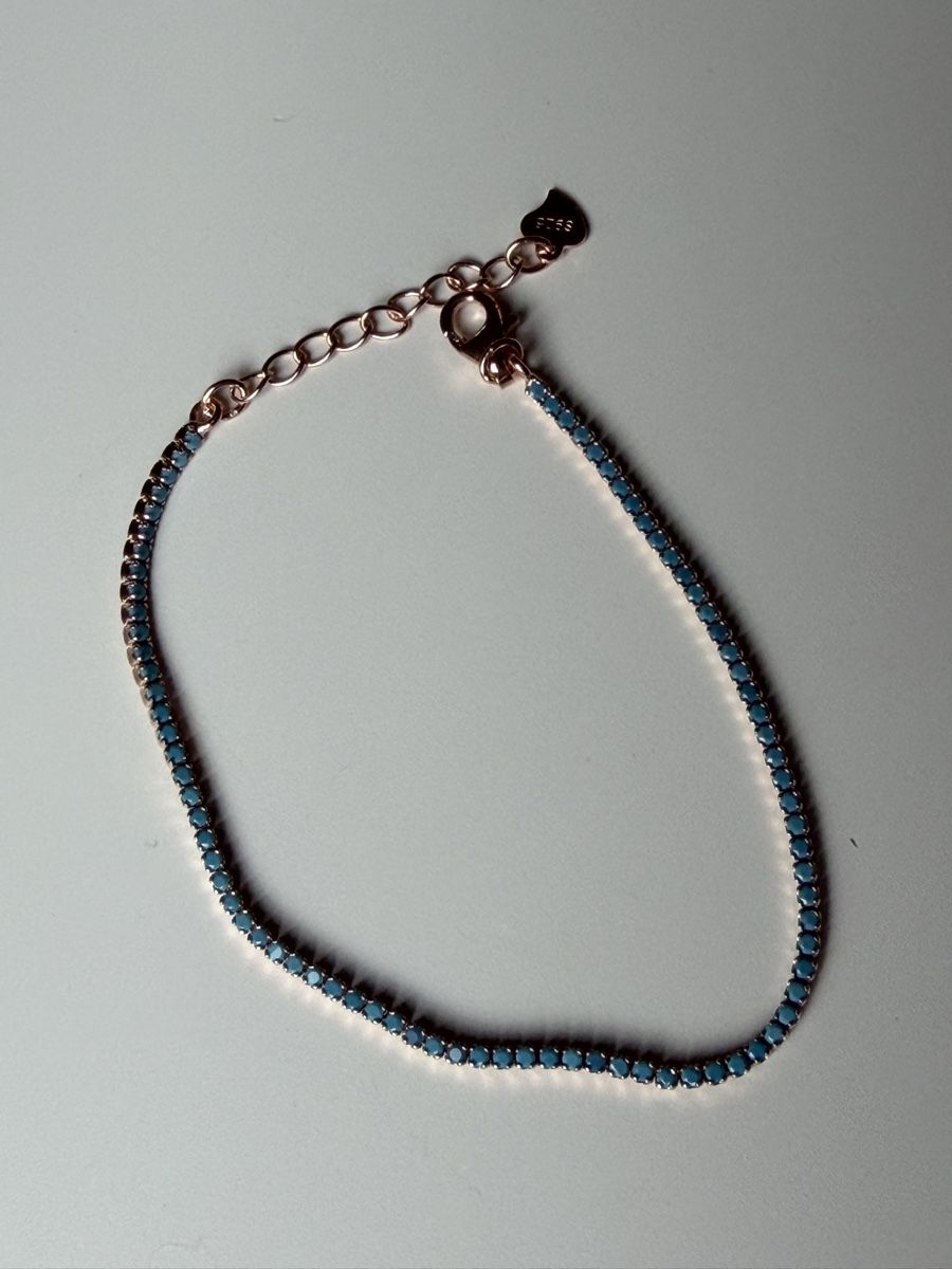 Bracciali & Braccialetti: Armband Silber vergoldet Türkis – Nuovo (secondo la descrizione) da Gossau SG venduto da sushifactory 1