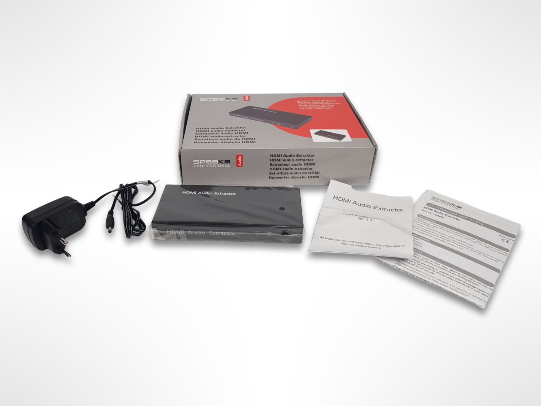 Convertisseurs: SPEAKA PROFESSIONAL HDMI Audio Extraktor – D'occasion à Suhr par Restwert_Suhr