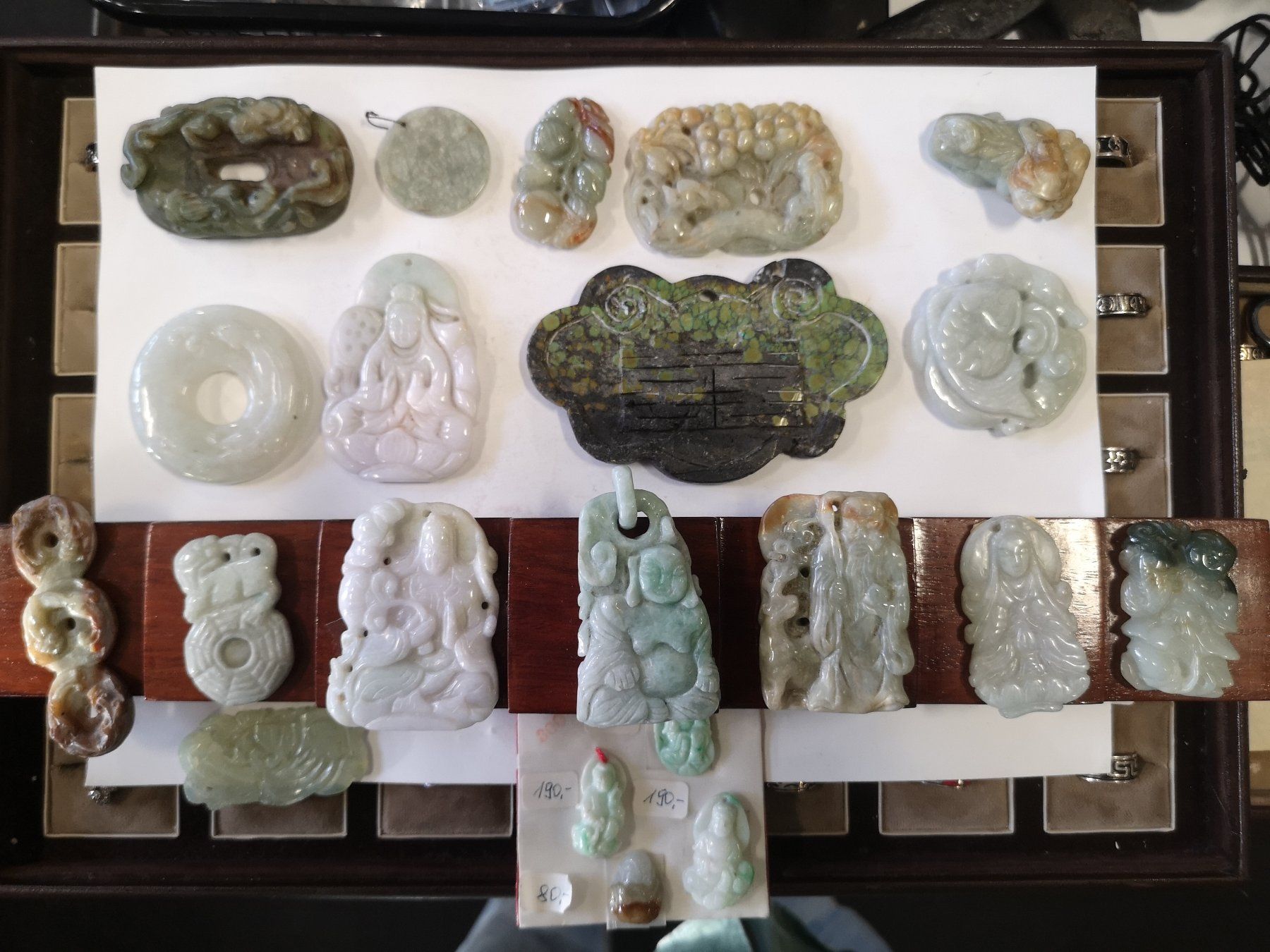 Statuette: alter Antiker Jade Buddha Amulett Schutz Glücksbringer – Nuovo (secondo la descrizione) da Kloten venduto da Asiatica 4