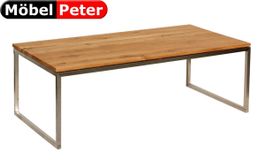 Salontisch 60x120cm Holzplatte natur