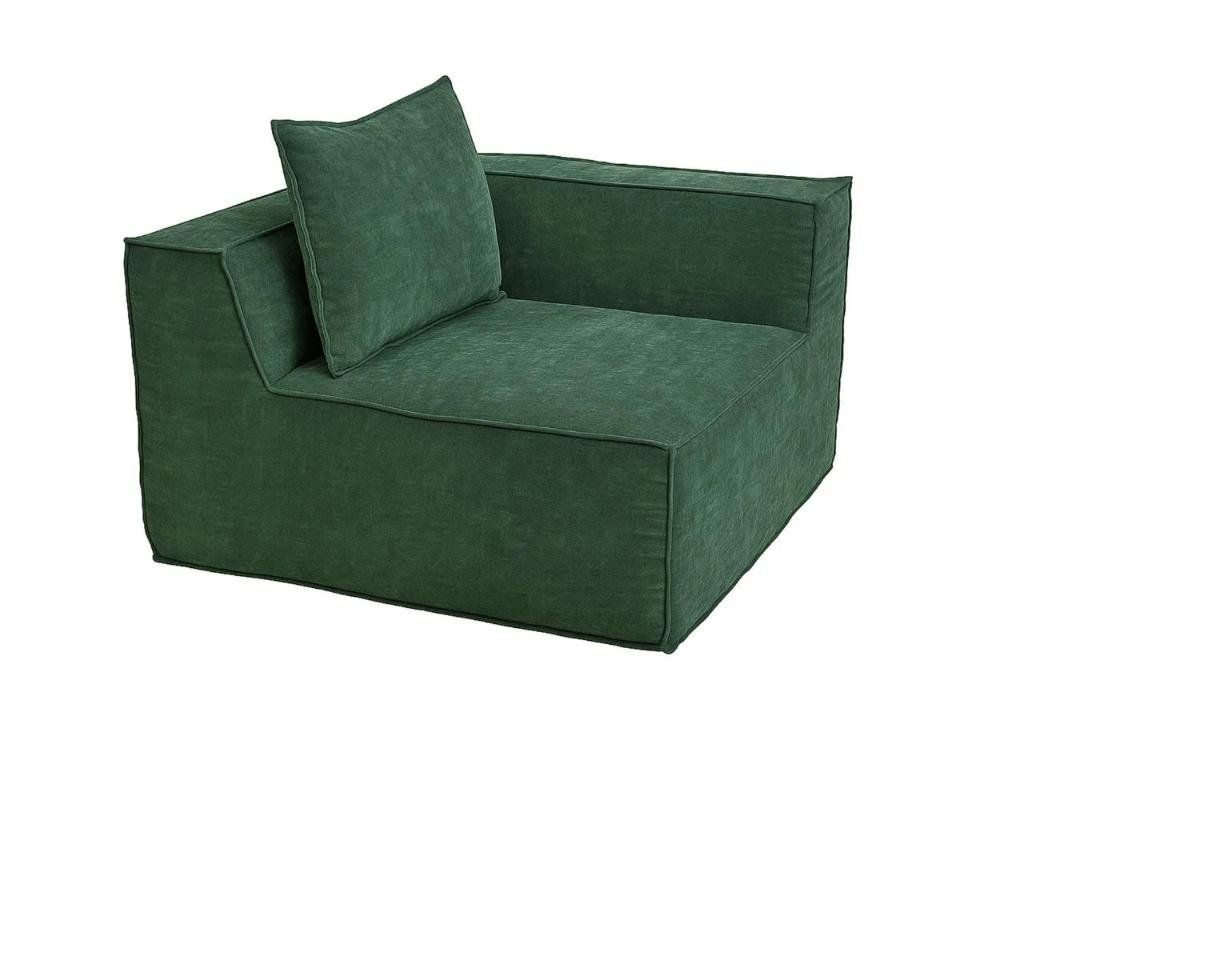 Divani: L-Sofa Lounge-Couch mit Ottomane grün - Gratis Versand – Nuovo e nell'imballaggio originale da Kleinwangen venduto da Maluwa_GmbH 3