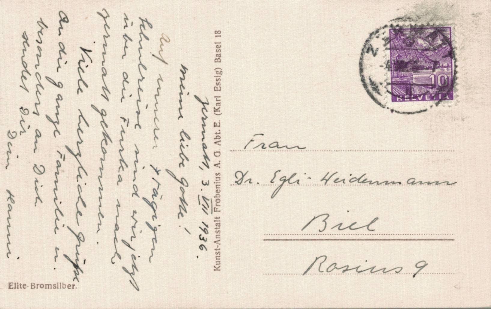 Cartoline postali: Alte Ansichtskarte Matterhorn mit Stellisee – Usato da Oberkirch LU venduto da sa_kr 1