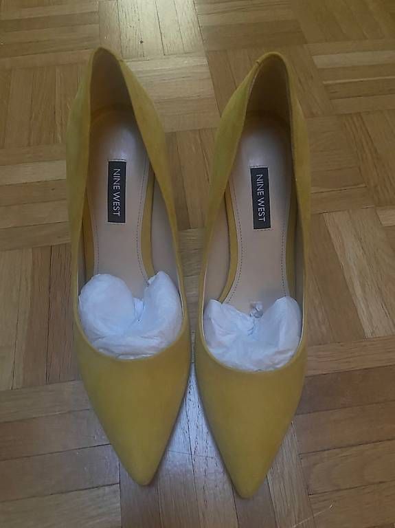 Damenschuhe: Nine west gelbe Leder Pumps gr 38 – Neu (gemäss Beschreibung) aus Basel von vla_6zt2