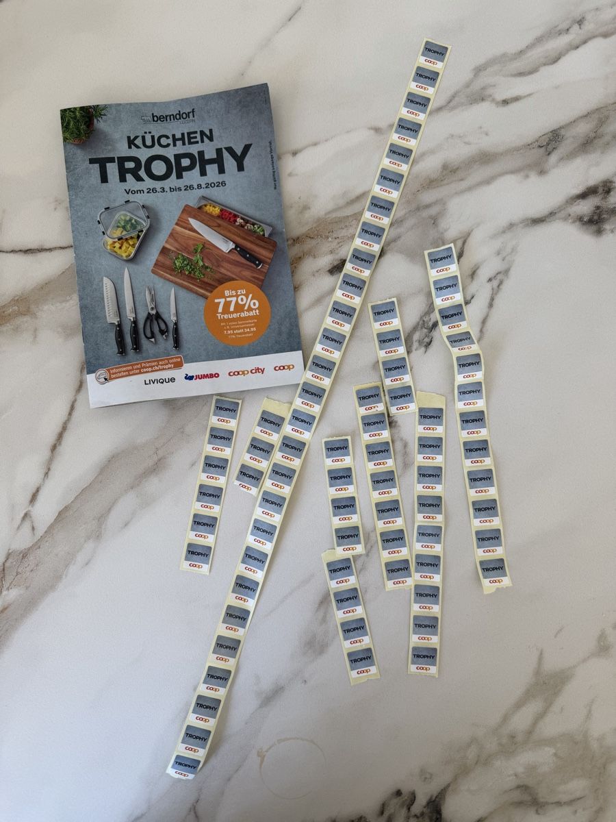 Coop Raccolte di bollini & punti: Coop Trophy Sammelmarken 76 St – Nuovo (secondo la descrizione) da Richterswil venduto da Kitchenware13