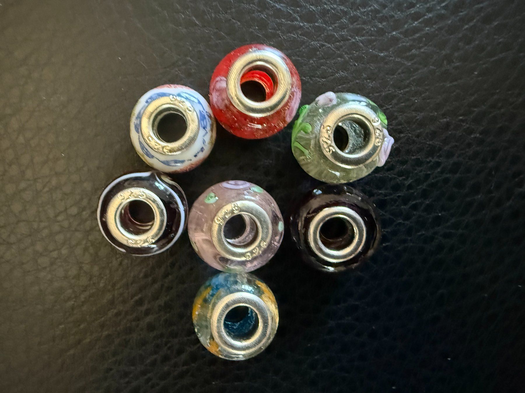 Ciondoli: 7 BEAD  PERLEN  PANDORA KOMPATIBEL ASS.   BEADS – Usato da Subingen venduto da ArtBead 1