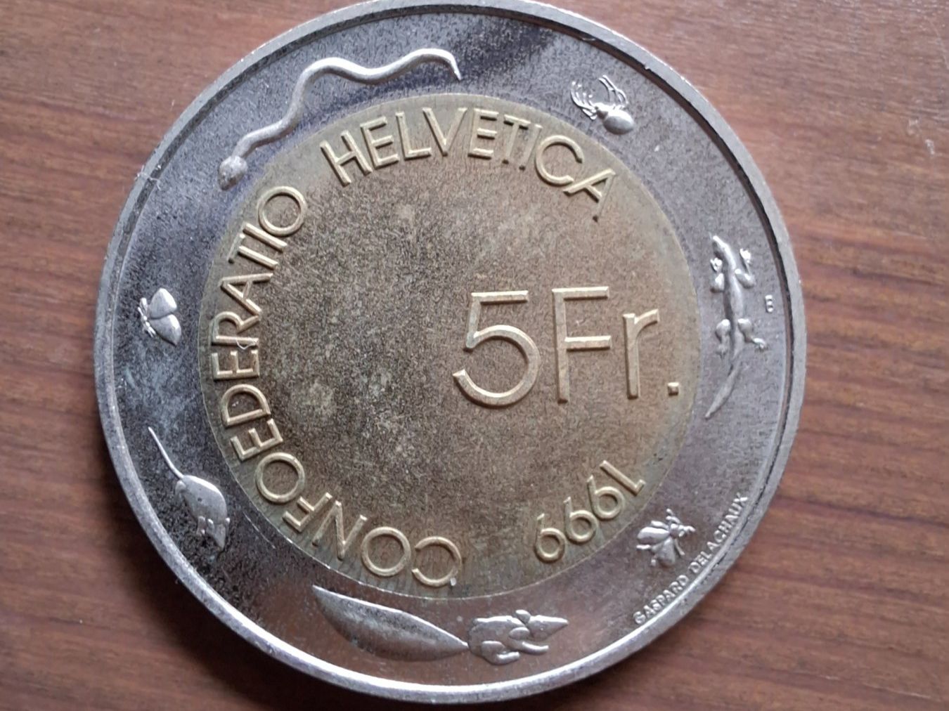 Alle Münzen: 5 CHF - Pièce commémorative 1999 – Gebraucht aus St. Ursen von leotti11 1