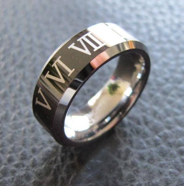 Anelli: Echter Tungsten Carbide Wolfram Ring 8 – Nuovo (secondo la descrizione) da Schwanden GL venduto da UHRKNALL