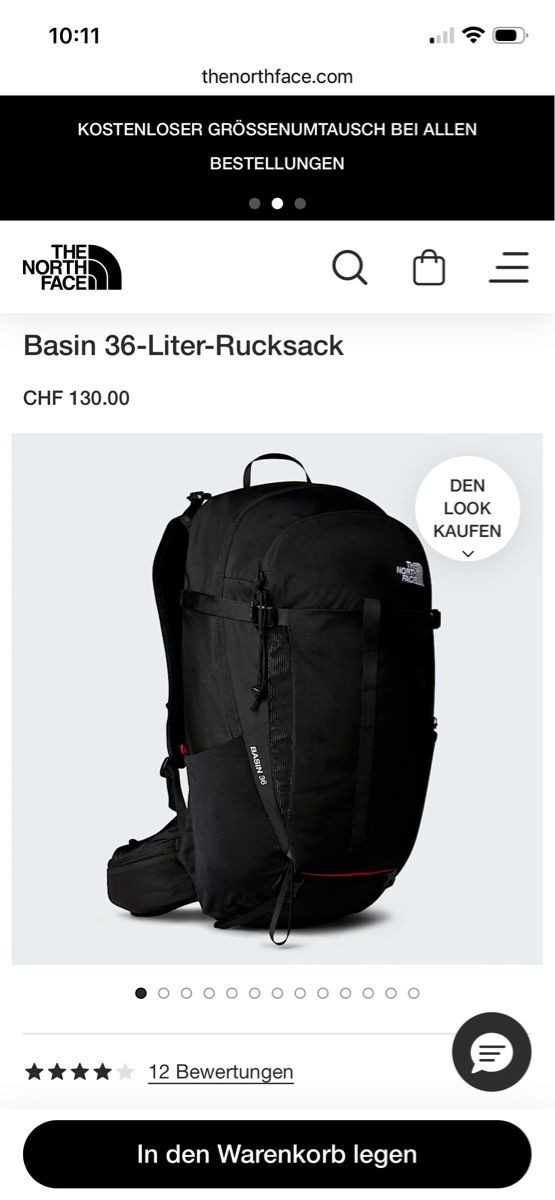 North Face Rucksäcke: The North Face Basin 36 Wanderrucksack – Gebraucht aus Mettmenstetten von lennia_g 3