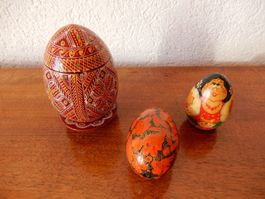 Ostern - 3 Spez. Ostereier aus Holz