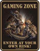 Gaming Zone - Blechschild