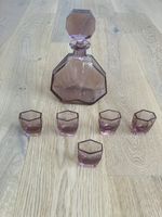 Kristallglas-Likörkaraffe plus 5 Gläser