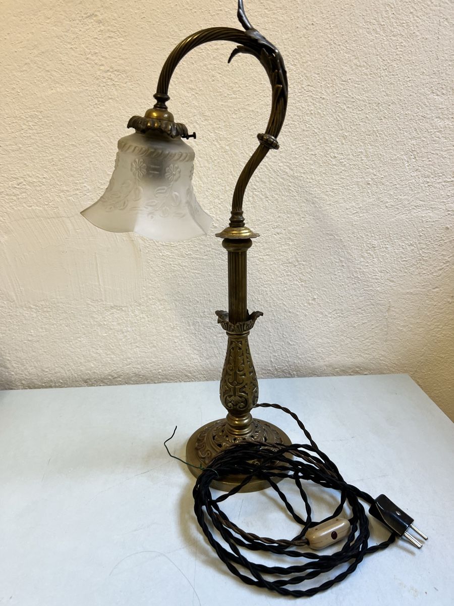 Lampade: Antiker Schön Jugendstil Lampe – Usato da Hombrechtikon venduto da vespa1954