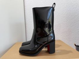 Christian Louboutin Gummistiefel Loubirain 70 Schwarz Gr. 36