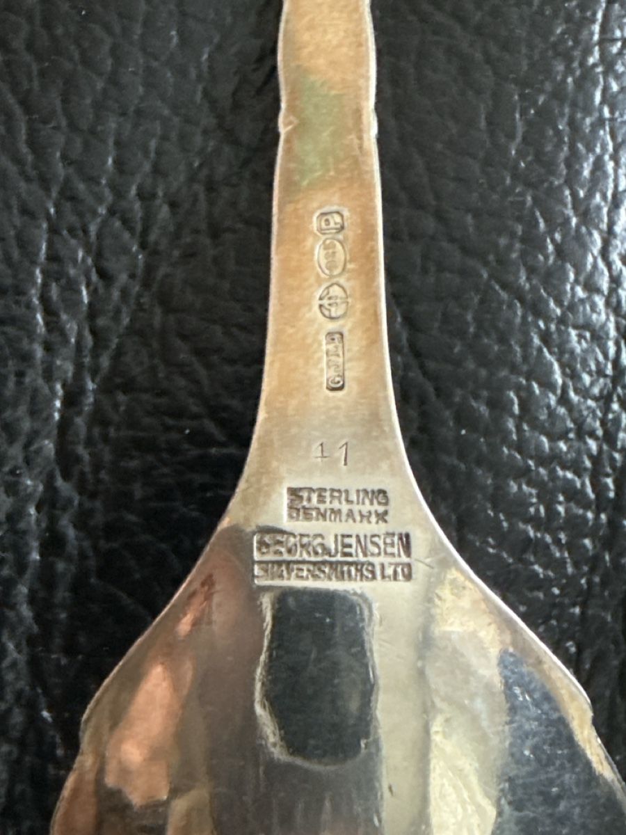 Jensen Cucchiai: Georg Jensen Silver 925 tea caddy spoon/löffel – Usato da Rütihof venduto da wham70 3