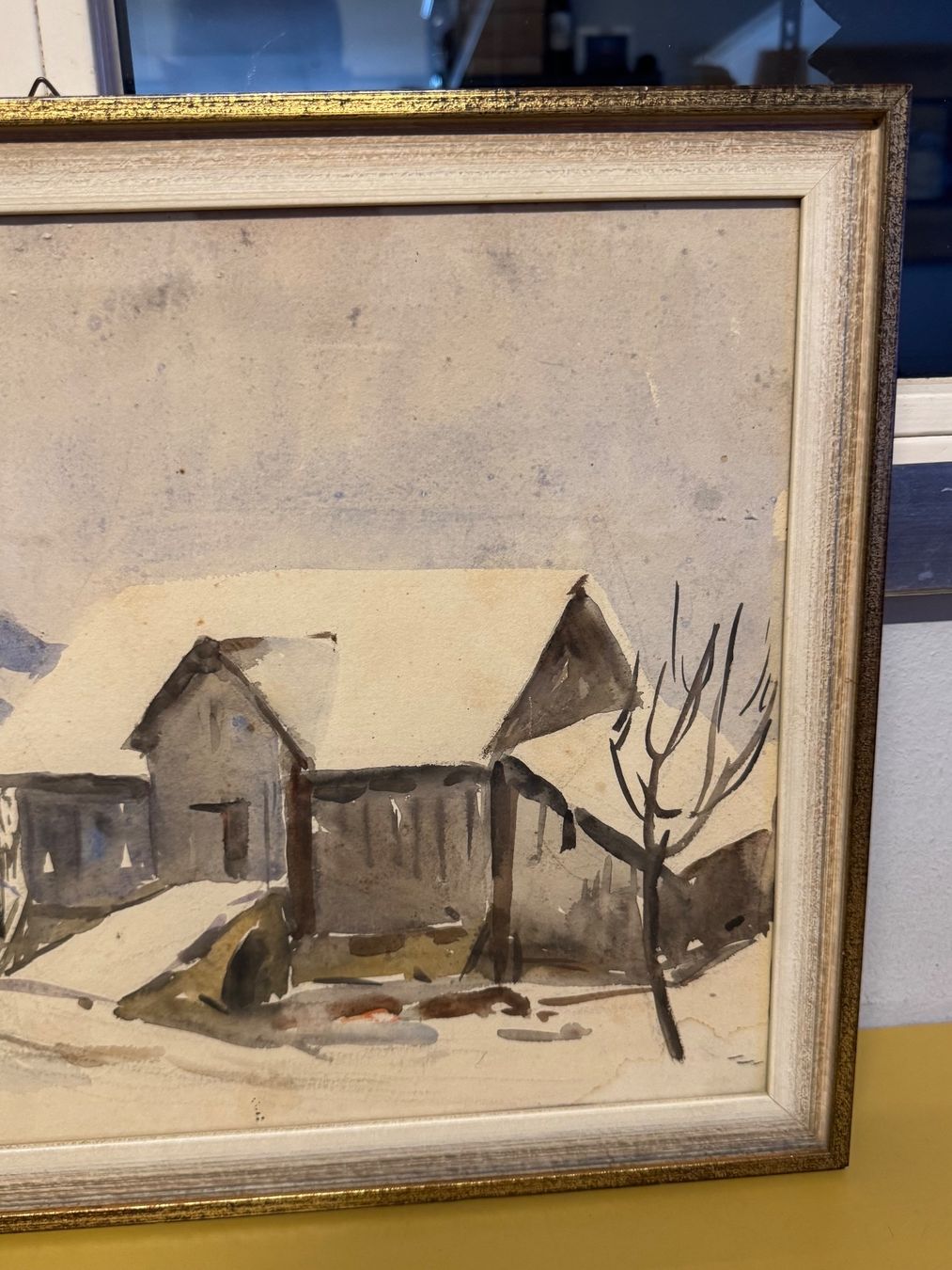 Gemälde: Aquarell Hand signiert Bild – Gebraucht aus Schlieren von Freundlich02 3