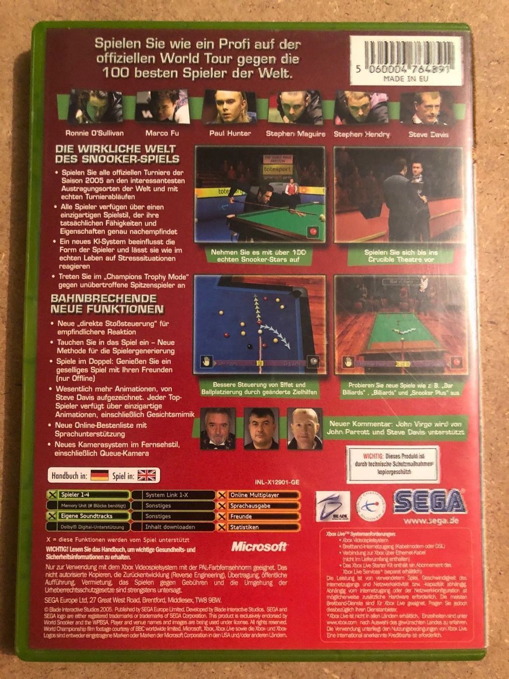 Giochi: World Snooker Championship 2005 Xbox – Usato da Kestenholz venduto da Mad18 2