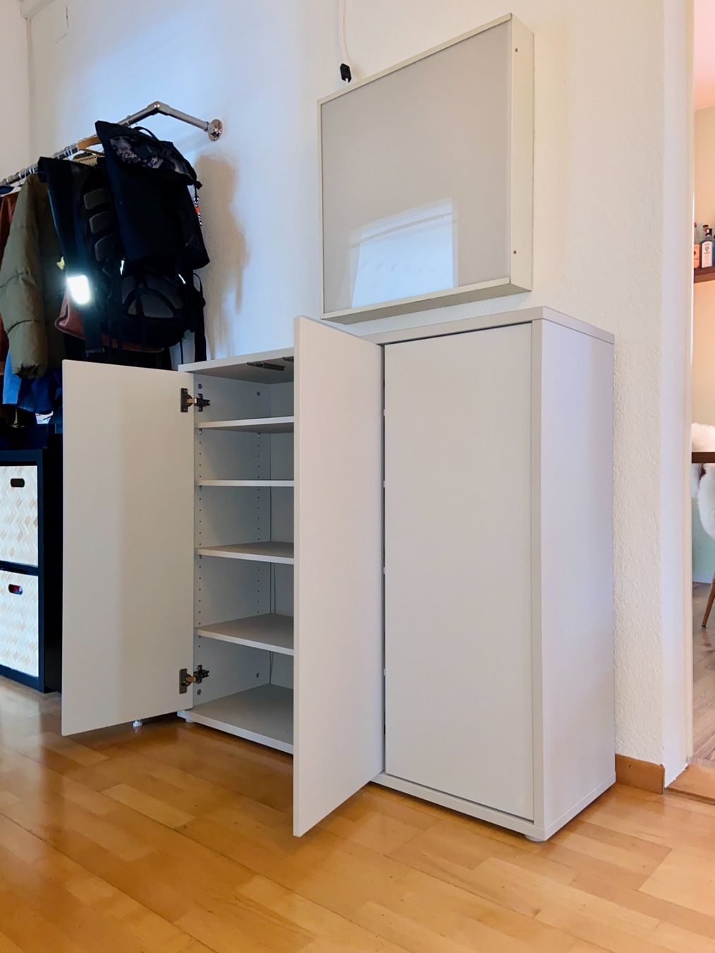 Scaffali: Schuhregal hellgrau neu – Nuovo (secondo la descrizione) da Zürich venduto da DoraJean 1