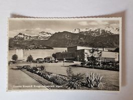 Luzern  Kunst-& Kongresshaus mit Alpen