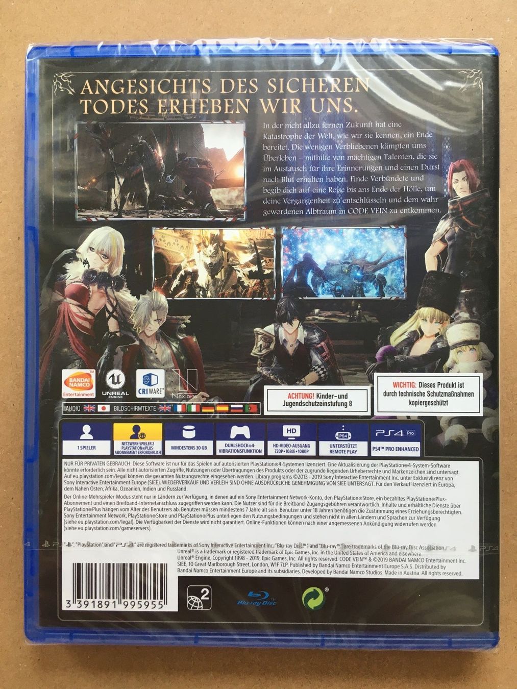 Sony Giochi: Code Vein für Playstation 4 (NEU) – Nuovo e nell'imballaggio originale da St.Gallen venduto da MedienJoe 1