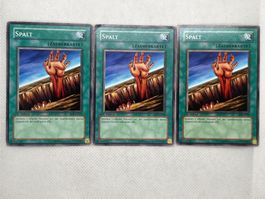 3x Spalt Zauberkarte Yu-Gi-Oh! 1. Auflage