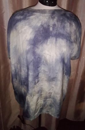 Splendide Retro Batik Seiden-Shirt
