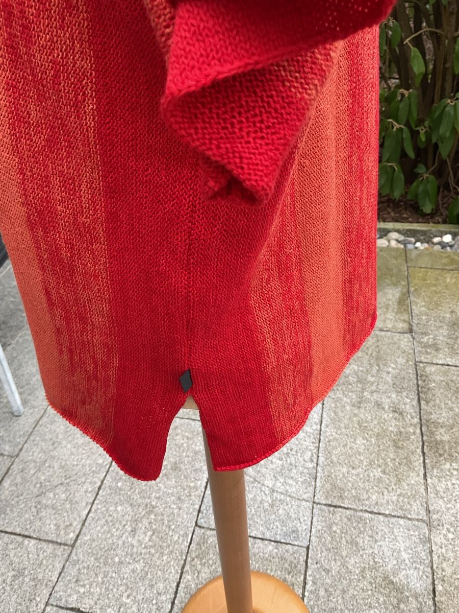 Pullover & Sweatshirts: Kurz Arm Strick Pullover M Linen / Cotton Orange rot Töne – Neu (gemäss Beschreibung) aus Wil ZH von RiccardaWegmann 4