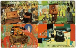 Telefon Serie - 4 volle Telefonkarten der E-Serie