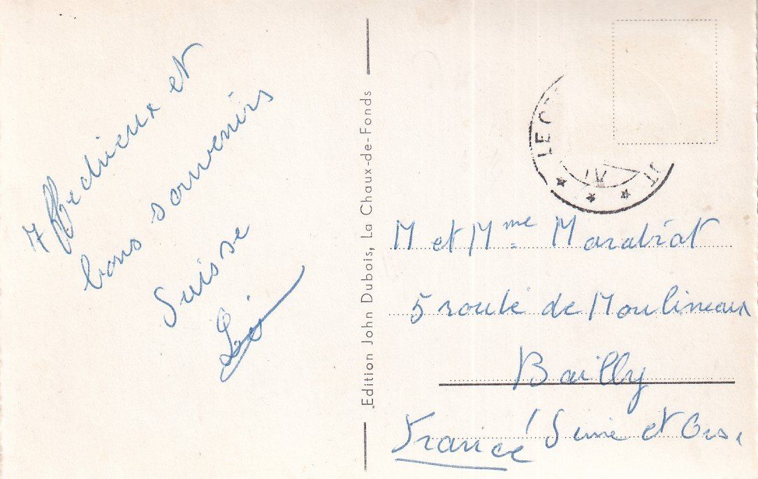 Cartoline postali: Cerneuz--Péquignot   NE   -   Vue générale – Usato da Brig venduto da Valcards54 1