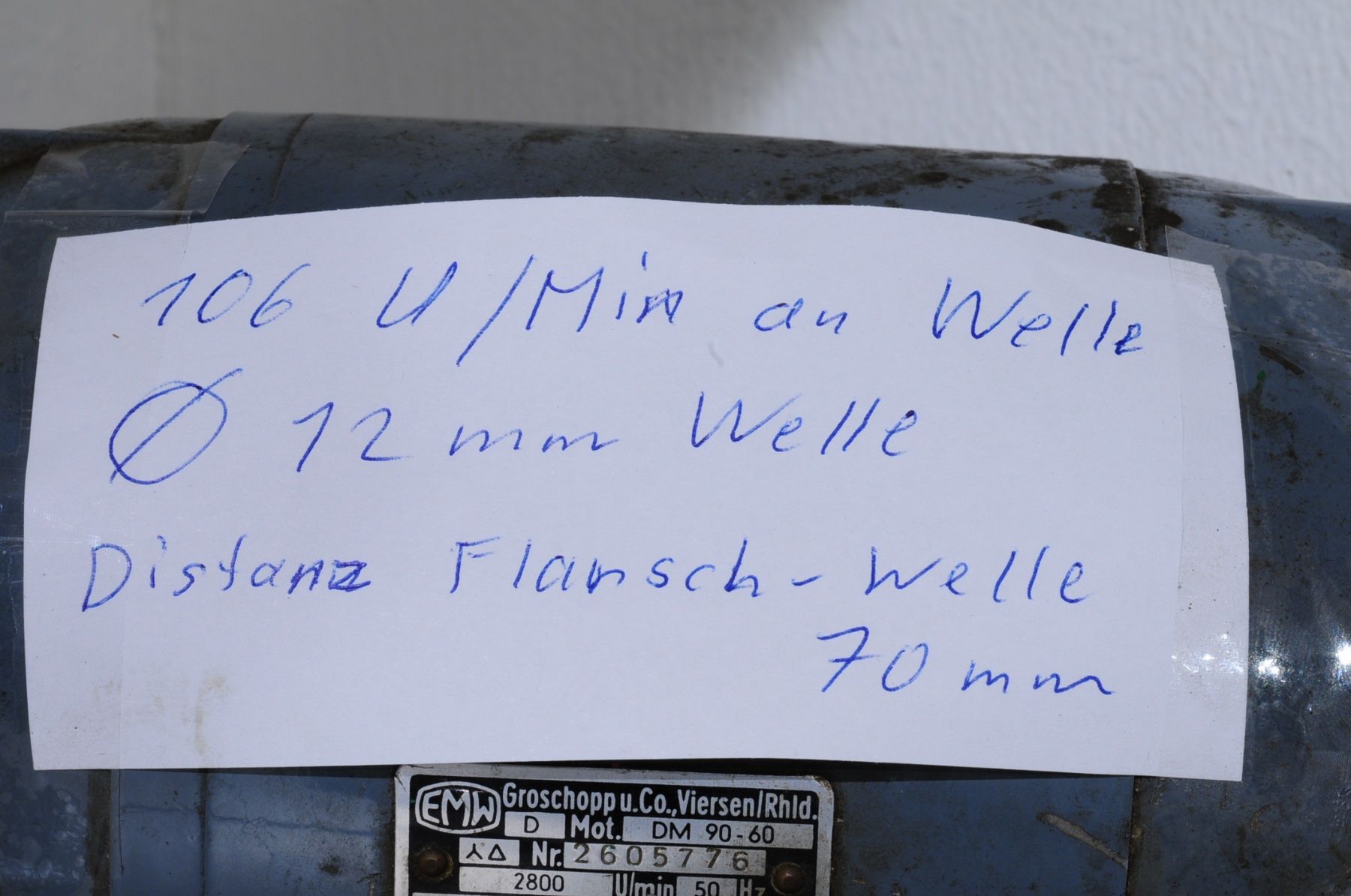 Motoren: Elektromotor 220/380 Volt mit Getriebe – Gebraucht aus Rheinfelden von Fotomechaniker-AD 5