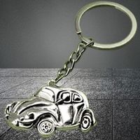 🚗Stilvoller Begleiter–Schlüsselanhänger VW Käfer, Bronze✨