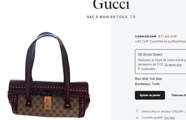 Gucci Borse da donna: Tasche / Sac Gucci Bamboo – Usato da Collonges venduto da Auganien 2