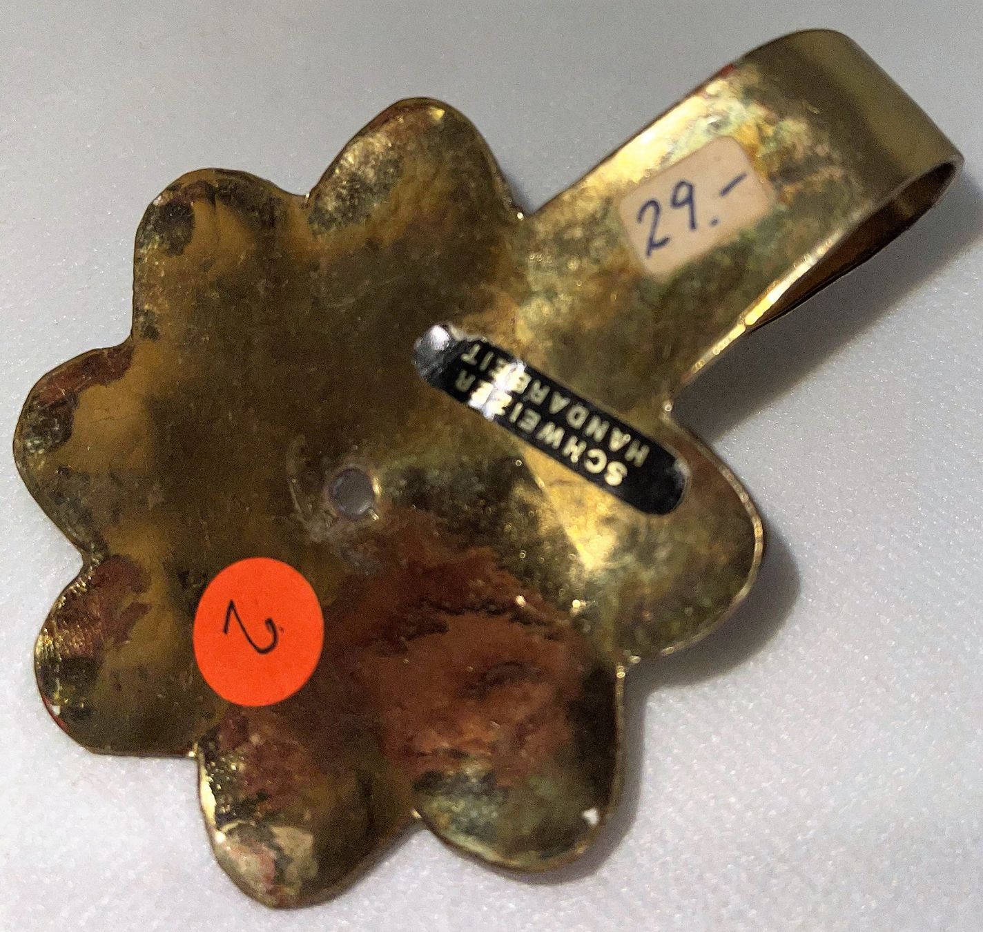 Ferramenta: Hacken Rosette aus Messing  Antik Nr. 2 – Nuovo (secondo la descrizione) da Lutzenberg venduto da Truhe 2
