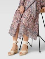 Castaner Keilabsatz Wedges Schnürung creme Gr. 37 Espadrille