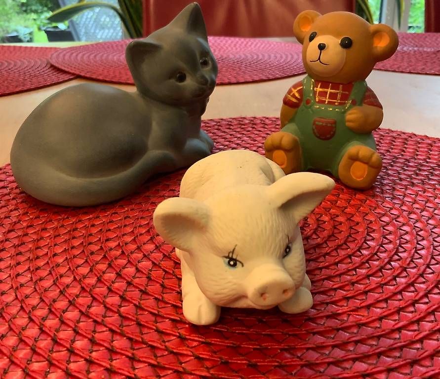 Statuette: Katze-, Bär und Glückschweinfiguren – Usato da Weinfelden venduto da bea_2ln5