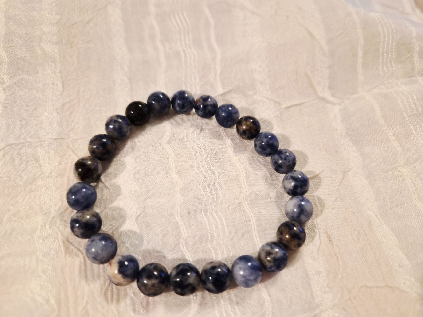 Armbänder & -reifen: Sodalith Edelstein Armband Elastisch – Neu und originalverpackt aus Dietikon von Eleda 1