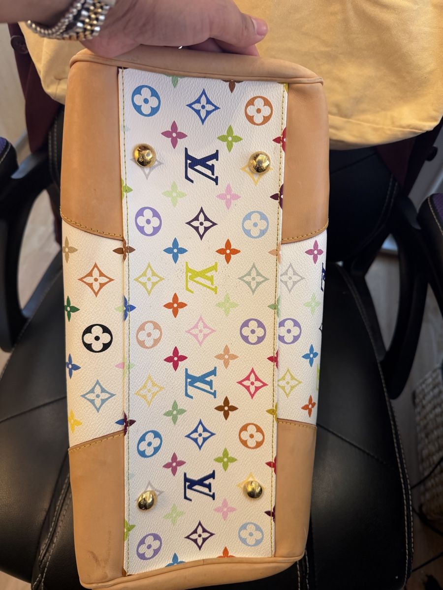 Louis Vuitton Borse da donna: Louis Vuitton White Multicolor Handbag - Preloved Bag! – Usato da Zürich venduto da Bybyana 4