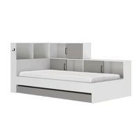 Erwan - Bett mit Stauraum 90x200 cm - Weiss