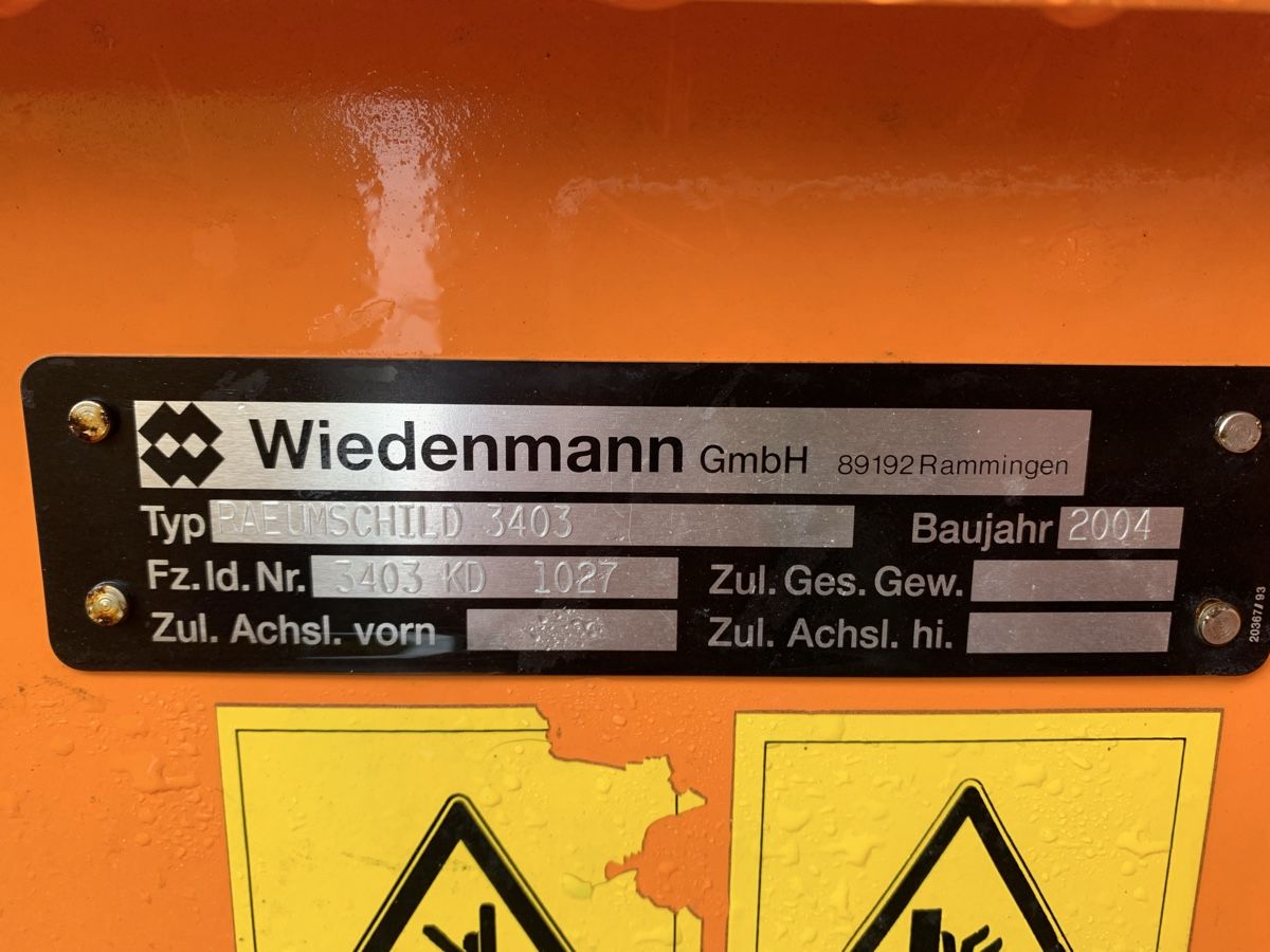 Sgombero neve: Schnee/Räumschild 3403 Wiedenmann – Usato da Schwarzenbach SG venduto da bsw9536 1