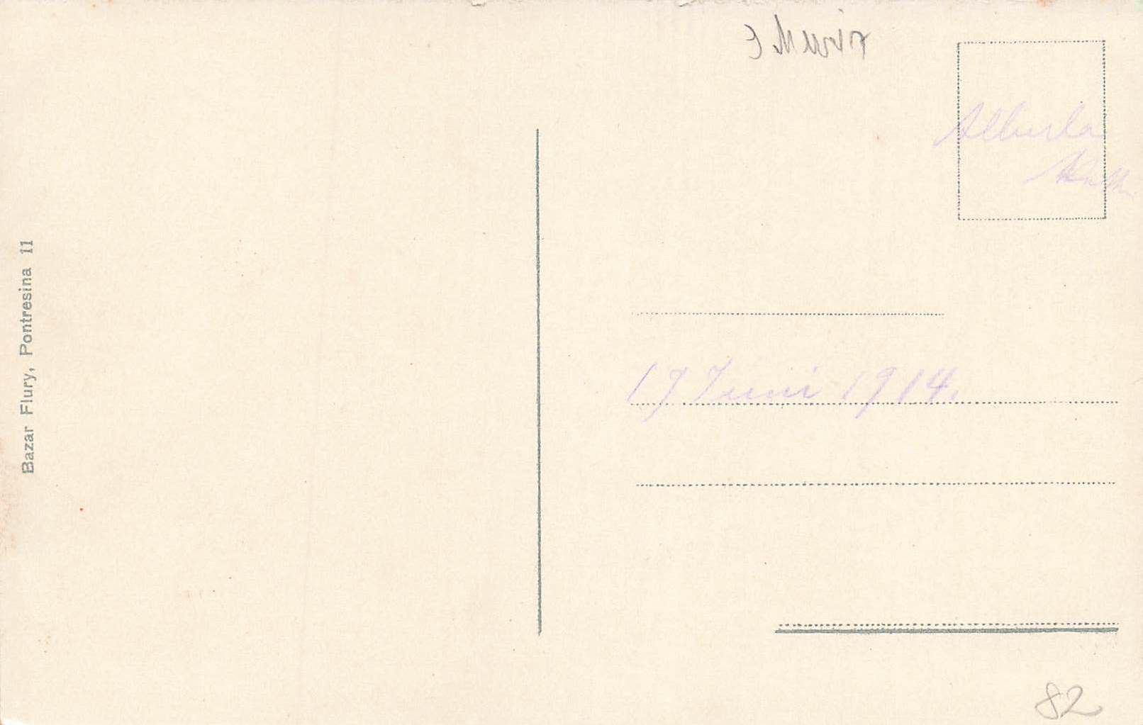 Cartoline postali: Pontresina Bahnhof Zug Eisenbahn – Usato da Biasca venduto da Blenio71 1