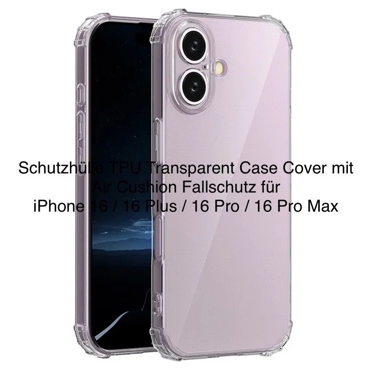 Cover & Protezioni schermo: iPhone 16 Plus Schutzhülle Cover Soft Case Hybrid Fallschutz – Nuovo (secondo la descrizione) da Basel venduto da MY.AIRPODS.SHOP 3