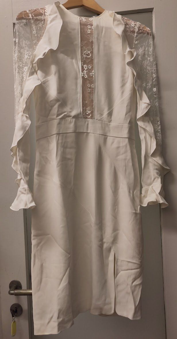 Vestiti: Weisses Kleid von Elie Saab, Gr. S – Usato da Lugano venduto da kat_lm5b 2