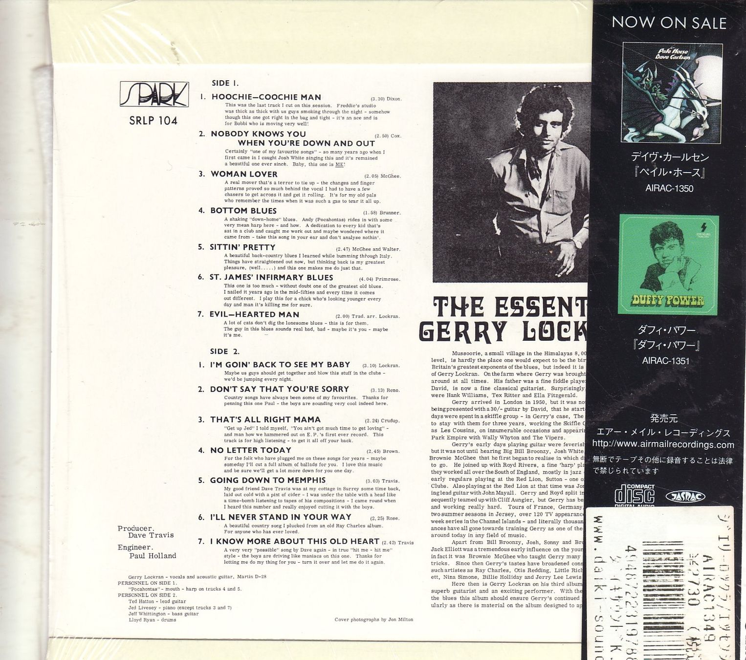 CDs: Gerry Lockran ‎– The Essential Gerry Lockran – Neuf (Voir description) à Boussens par catfood01 1